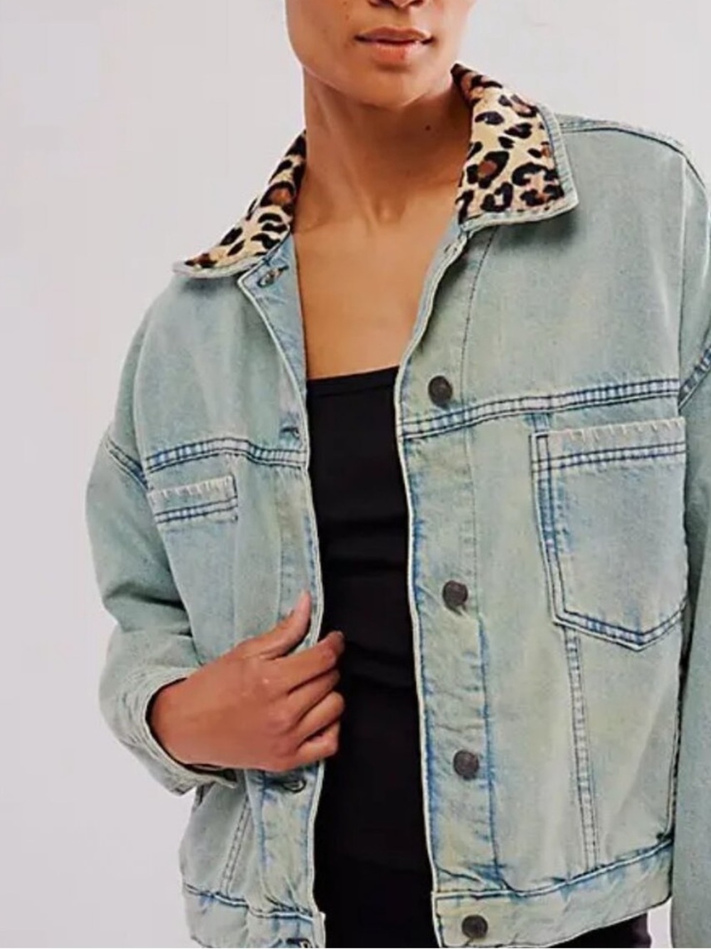 NWOT Free People x Tricia Fix Denim Reworked Jacket S - Picture 2 of 10